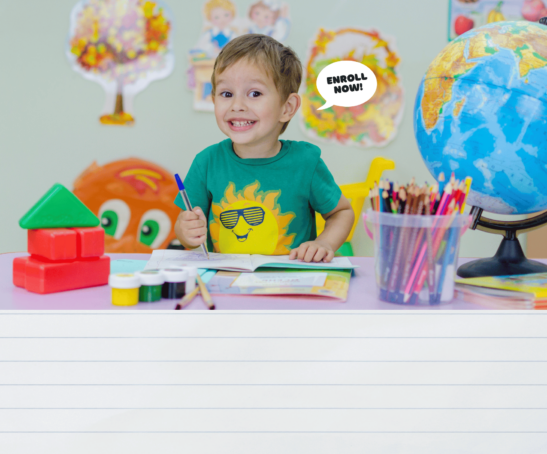 Colorful school admission promotion facebook post